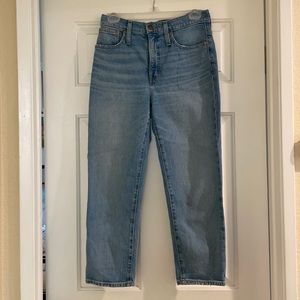 Madewell petite straight jeans